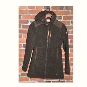 FJALLRAVEN Wool Fleece Zip Up Field Jacket Size XS